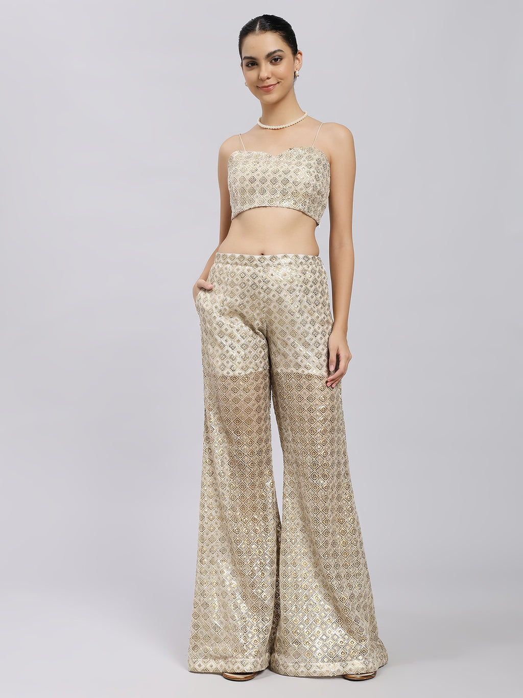 Ivory Grace Embroidered Co-ord Set