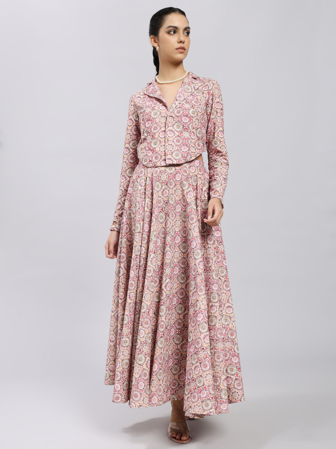 Rosé Mandala Skirt Set