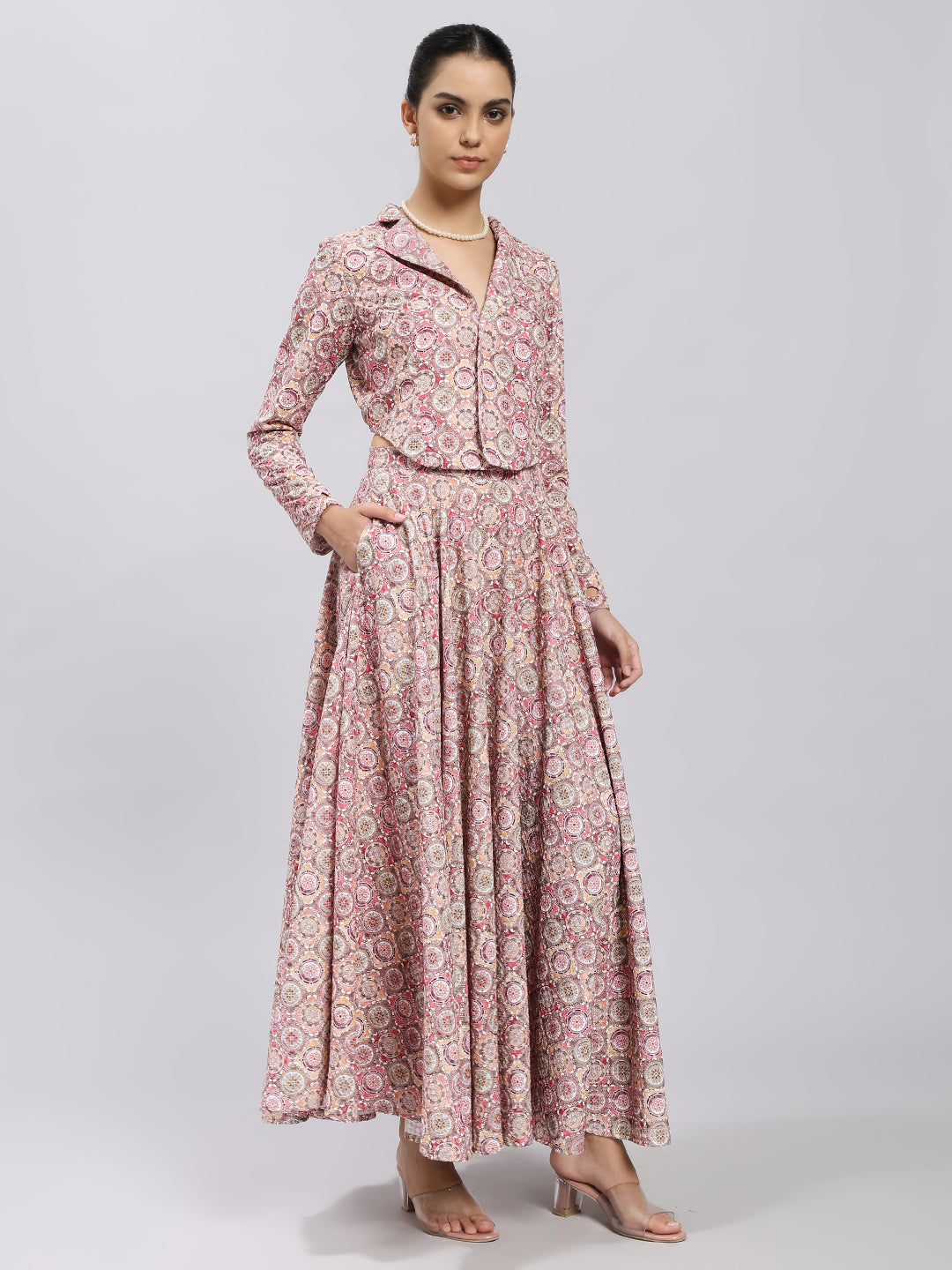 Rosé Mandala Skirt Set