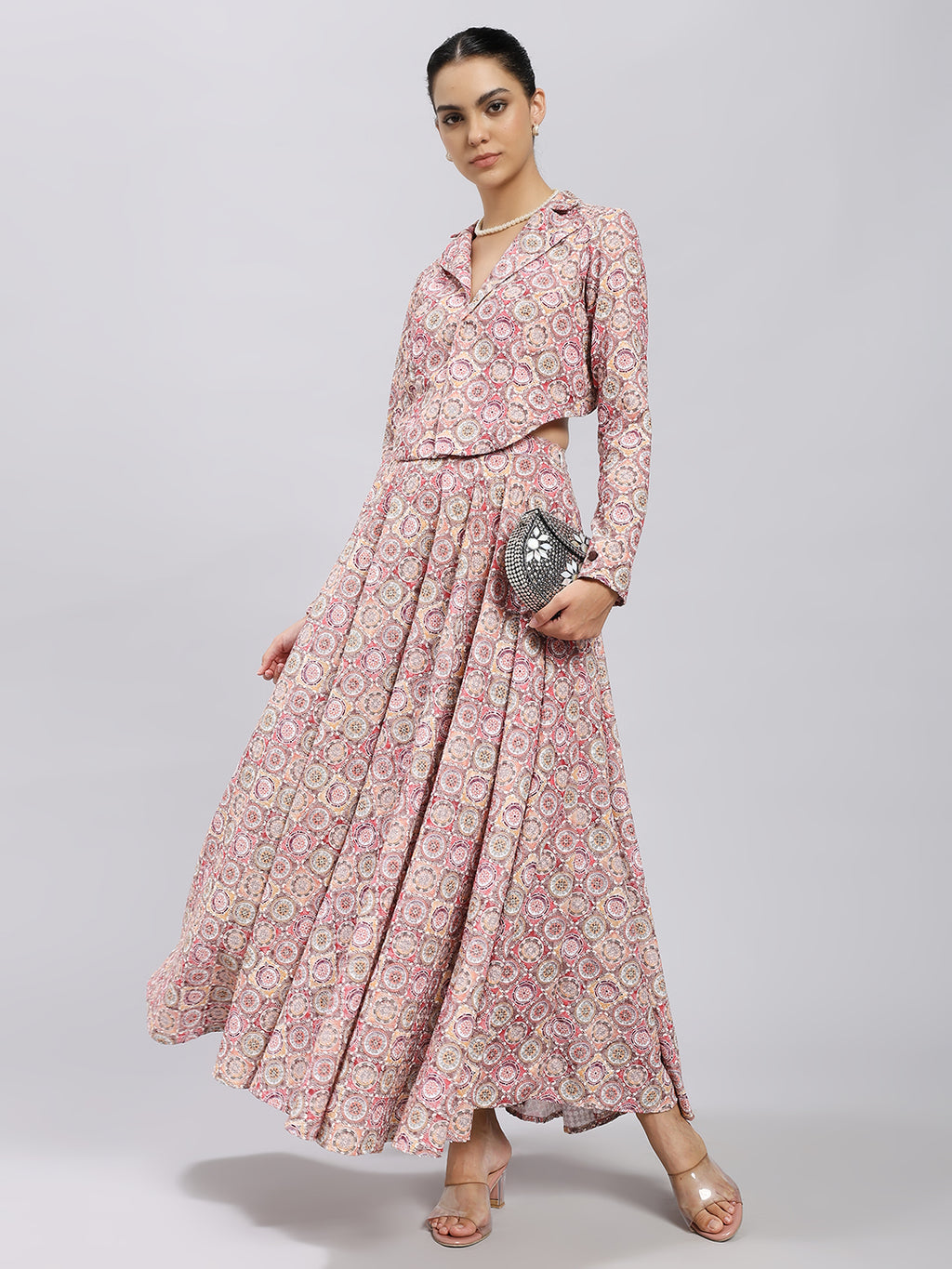 Rosé Mandala Skirt Set