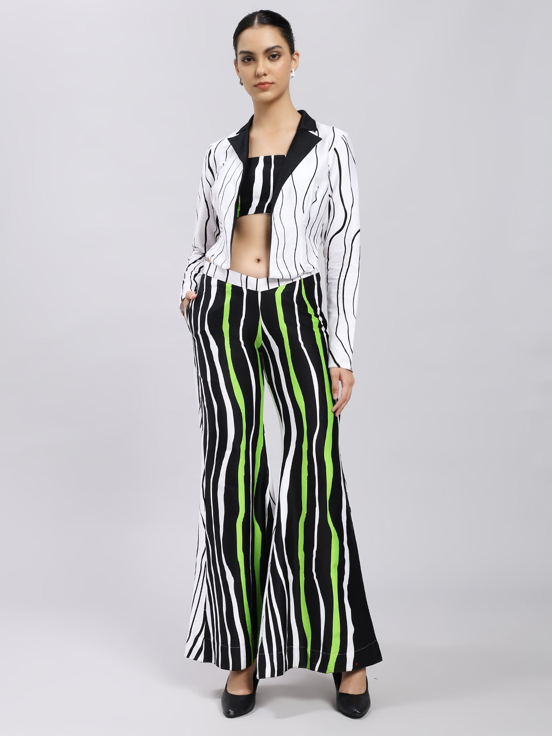 Neon Noir Stripe Co-ord Set