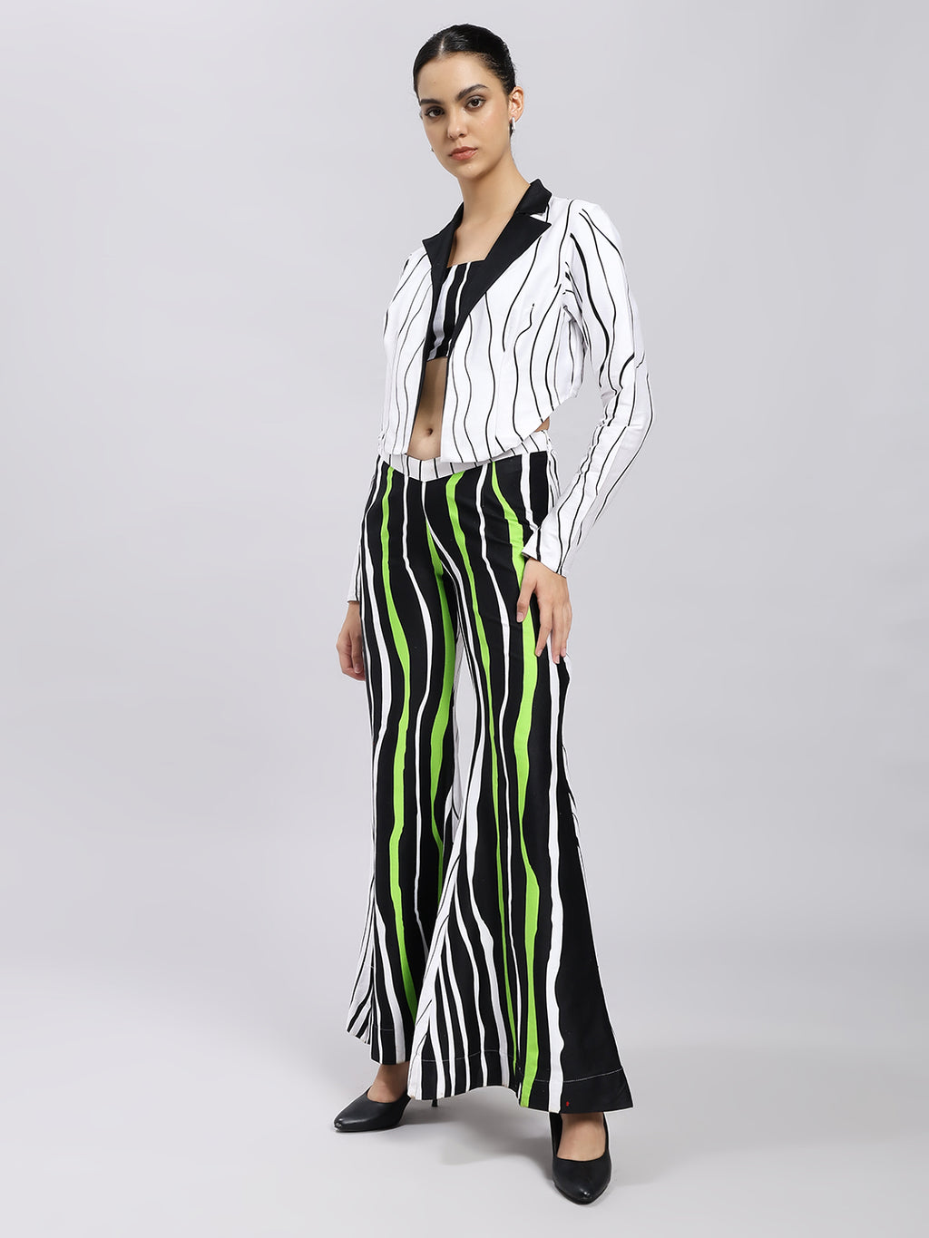 Neon Noir Stripe Co-ord Set