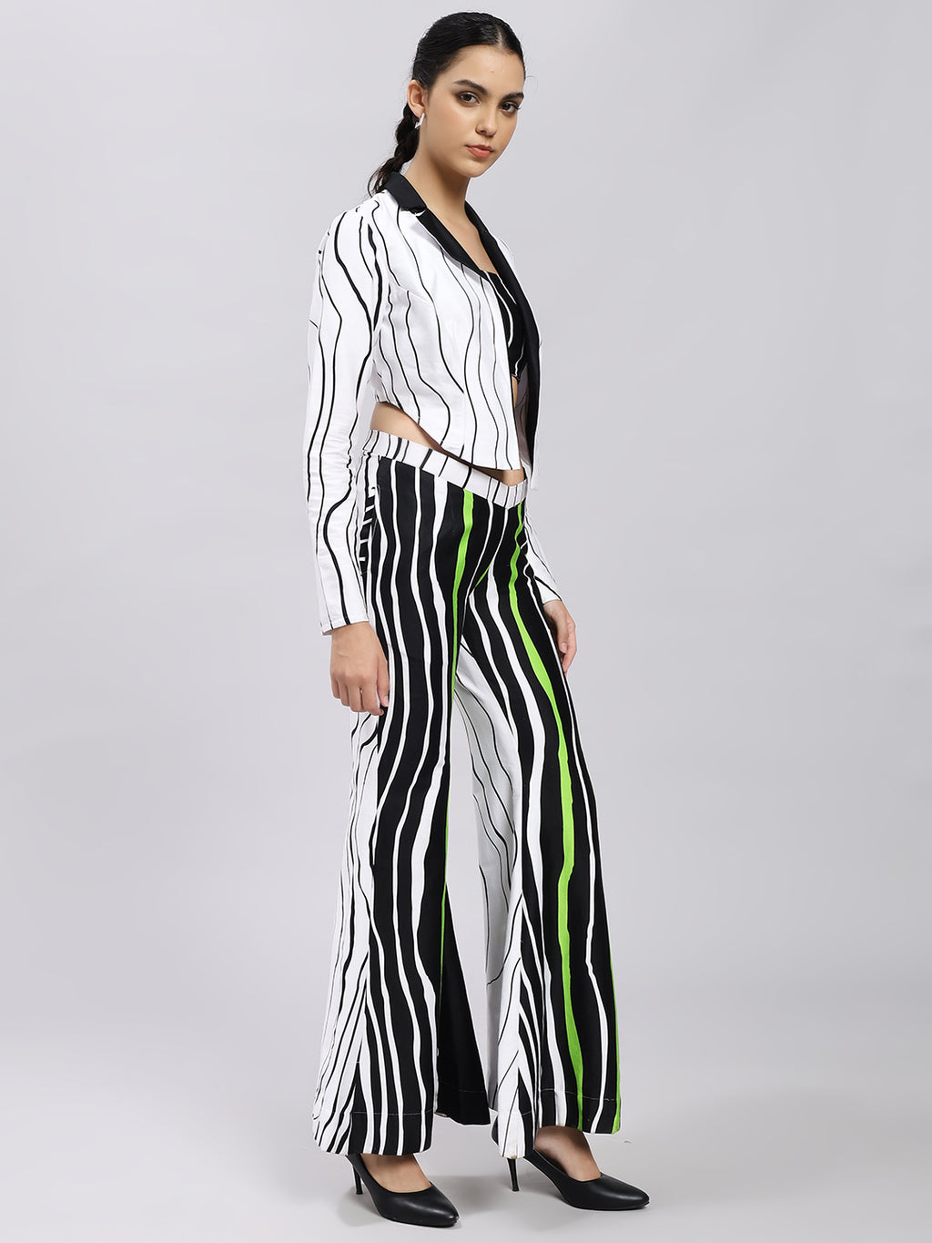 Neon Noir Stripe Co-ord Set