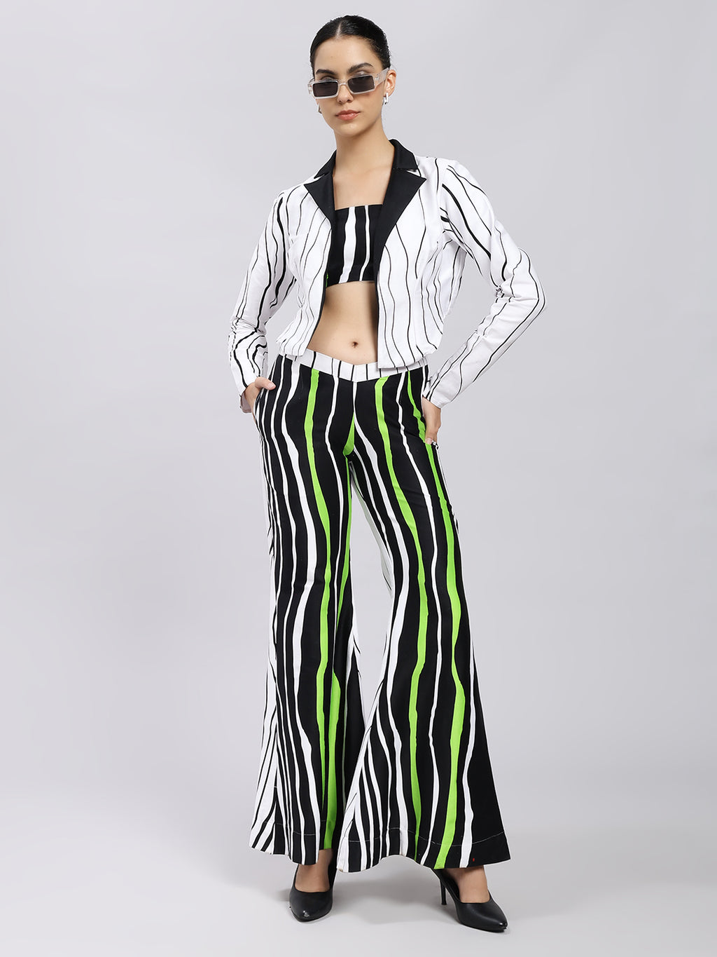 Neon Noir Stripe Co-ord Set