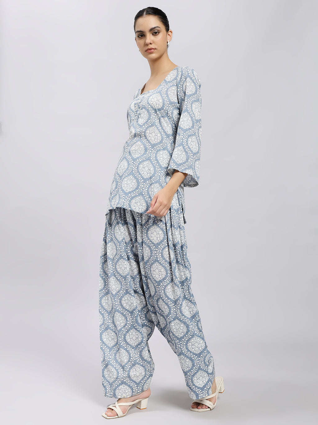 Azure Breeze Printed Co-ord Set